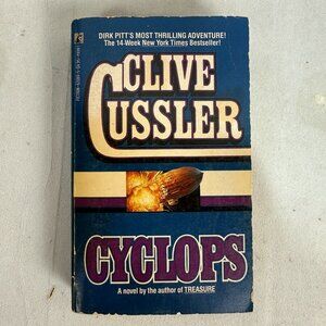 Cyclops Clive Cussler 1986 Paperback First Pocket Books Edition Dirk Pitt Series